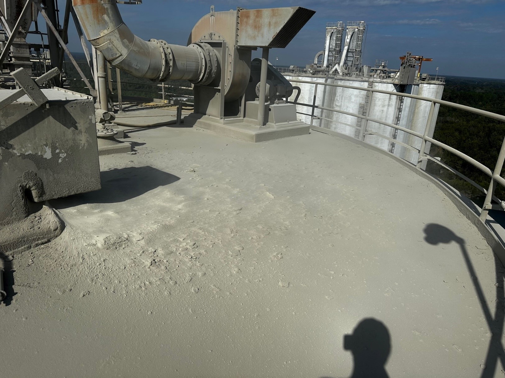 rooftop silo cleaning and coating